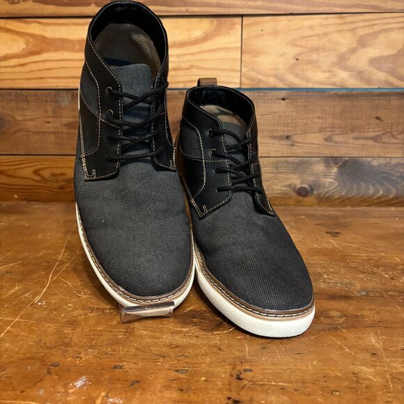 Seven 91 High Top Denim Shoes Men's Size 10 - Picture 1 of 8